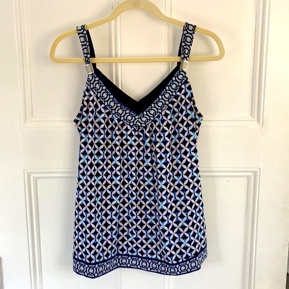 WHBM tank top loose blouse with metal hardware size M